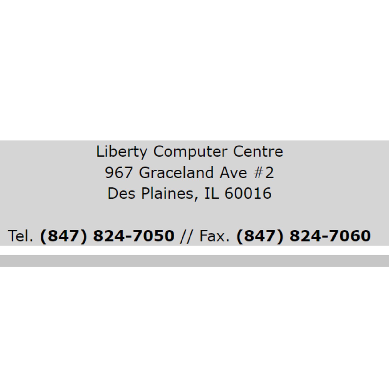 Liberty Computer Centre-Des Plaines Liberty Computer Centre-Des Plaines $100.00 Computer service