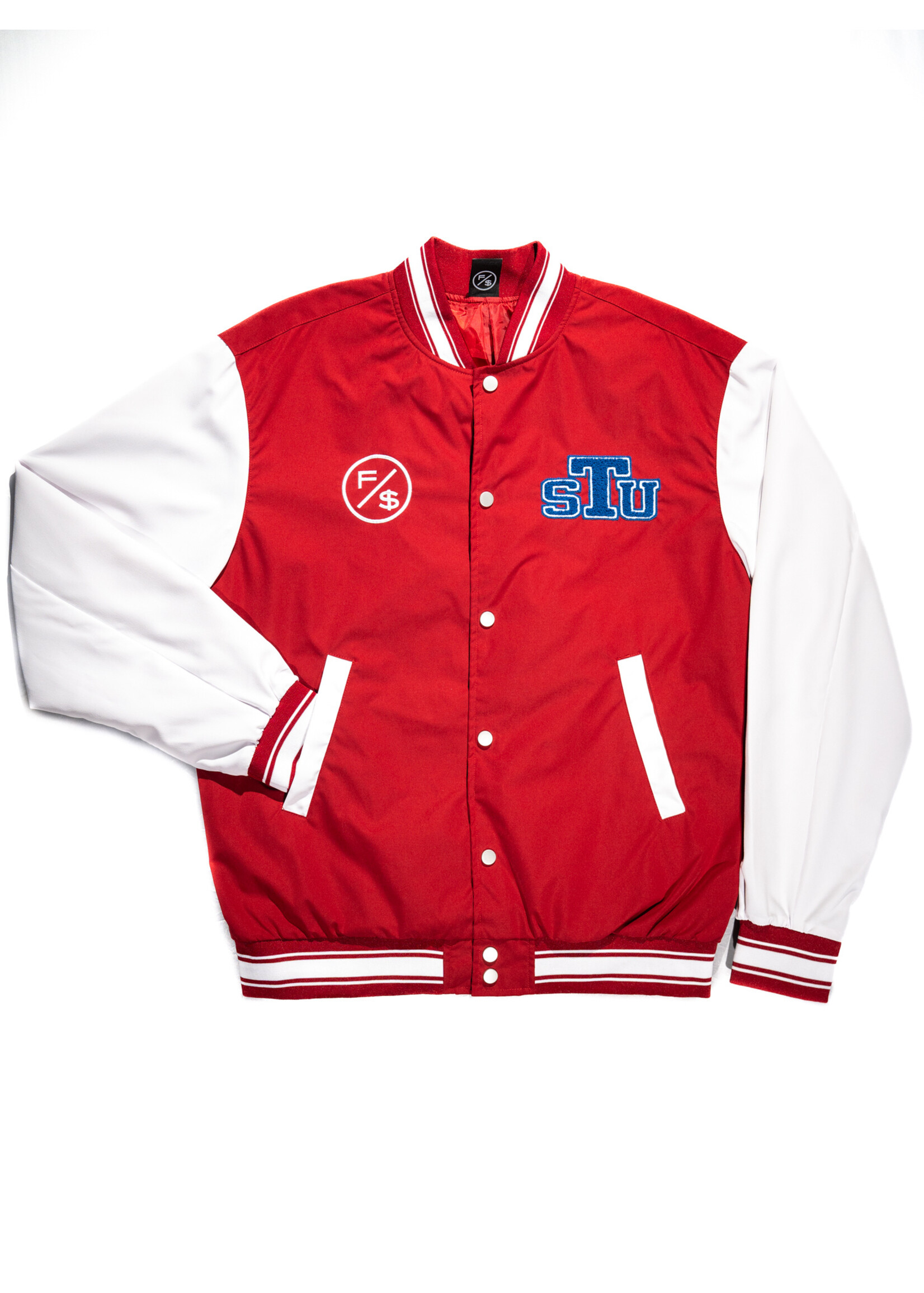 STU-FS Red Letterman Jacket