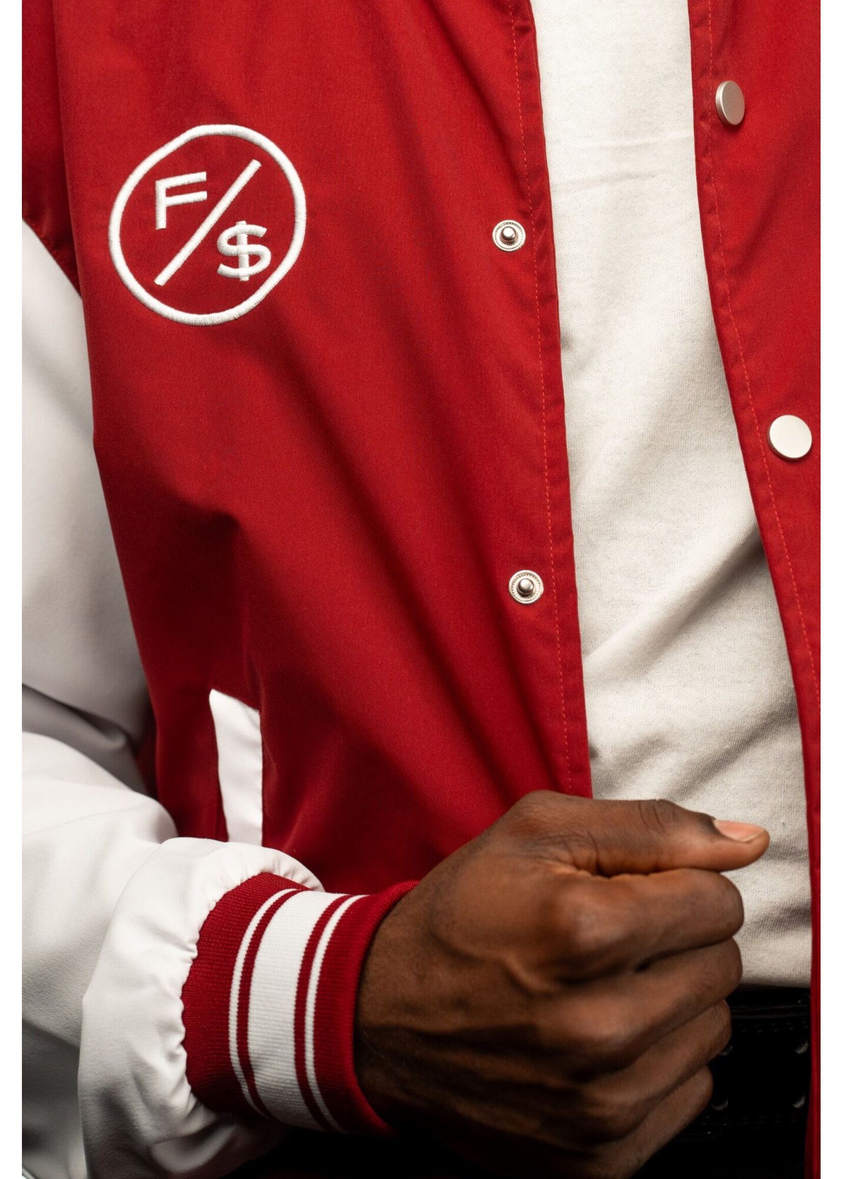 Red on sale letterman jacket