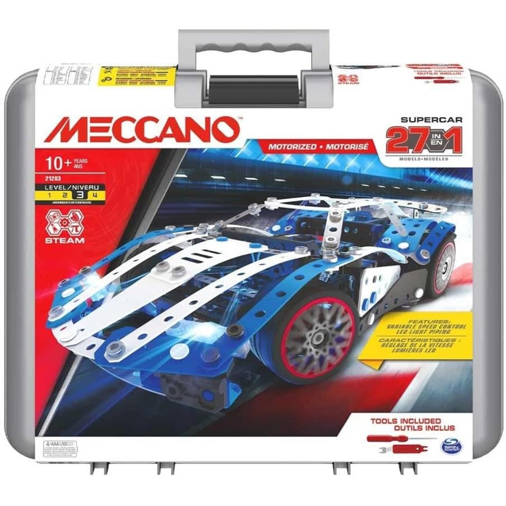 Meccano, 27-in-1 Motorized Off-Road Truck Model Building Kit