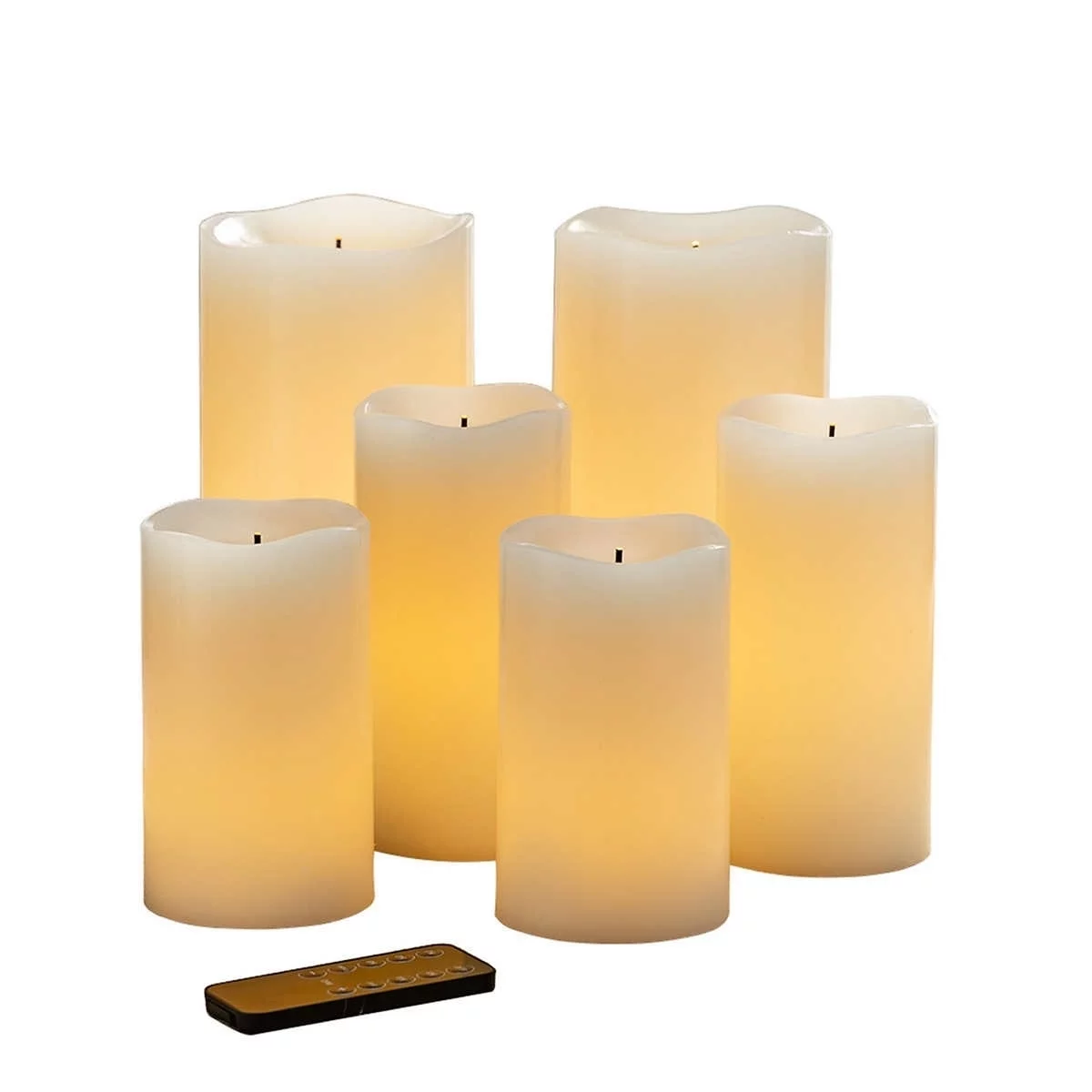 LED Glow Wick Candles 6pk Surplus Sam's
