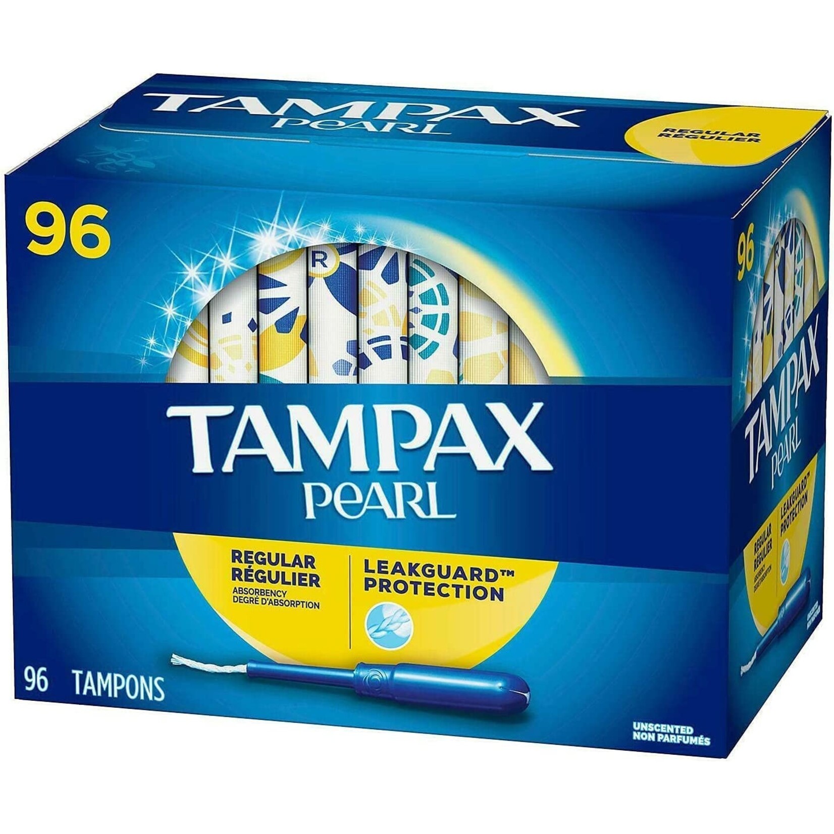 Tampax - Pearl Plastic Regular - 96 Tampons