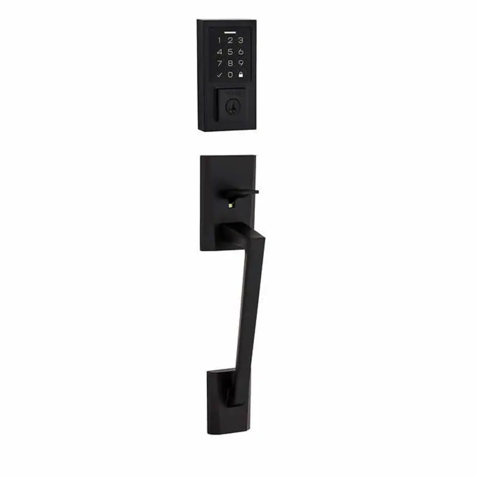 Weiser Camino Handleset With Smartcode Touchpad Electronic Deadbolt - Black