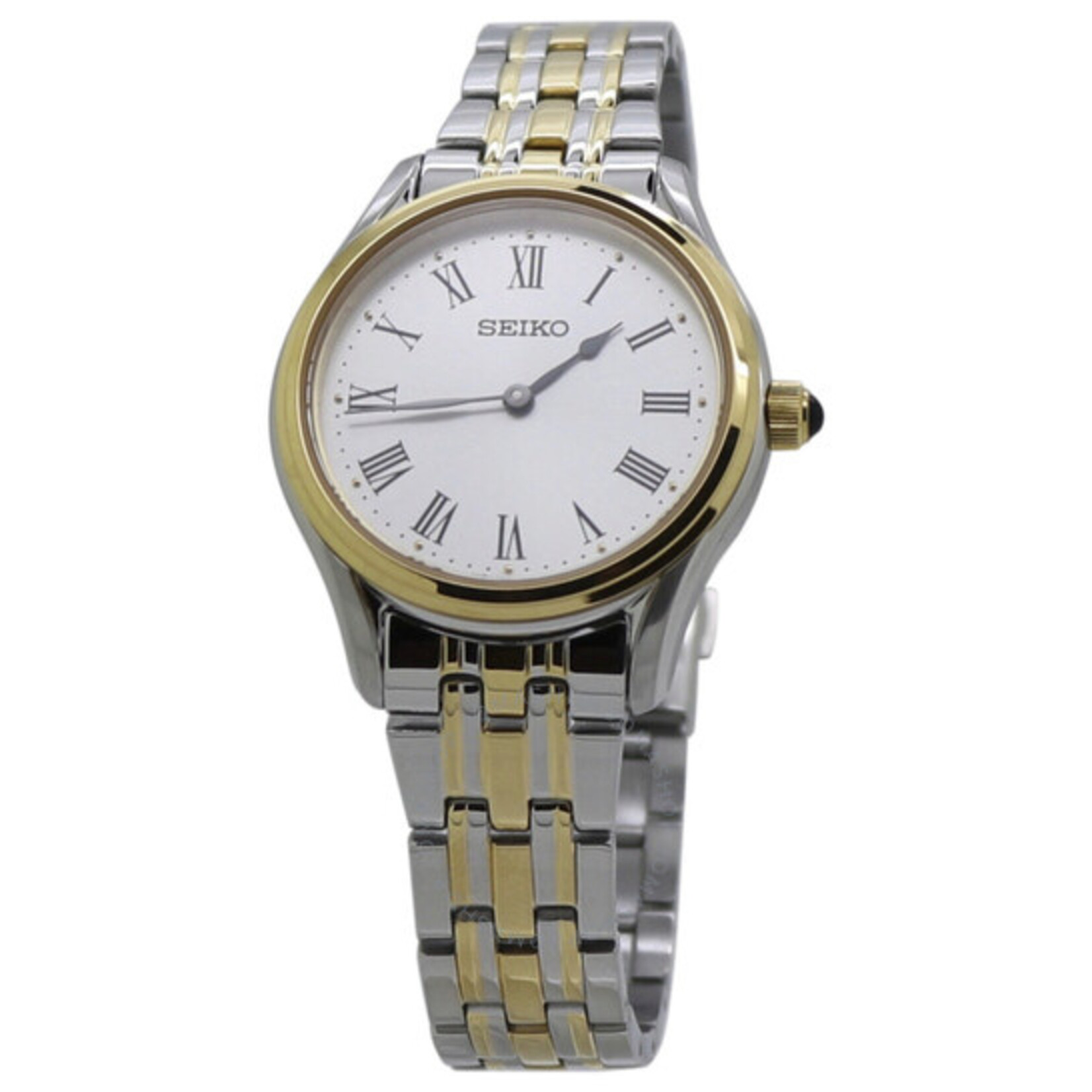 SEIKOQuartz White Dial Two-tone Ladies Watch SWR070P1