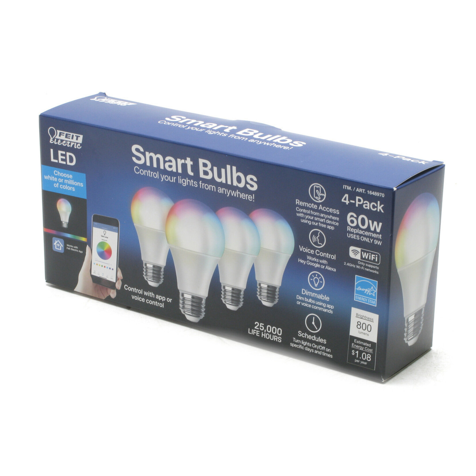 Feit Electric LED Smart Bulbs 4 pack