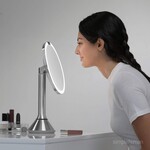 Simplehuman 20 cm (8 in.) Round Sensor Mirror with 5x and 10x Magnification