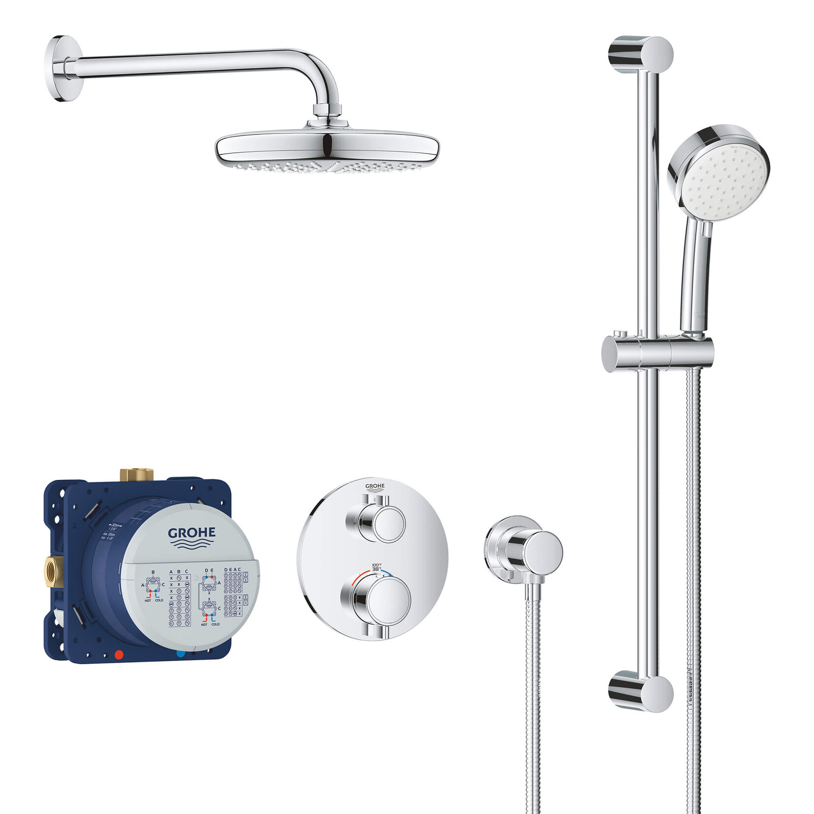 Grohe - Shower Kit with shower Head/Shower