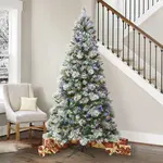 7.5 ft Pre-Lit Slim Aspen EZ Connect Artificial Christmas Tree, 450 Color-Changing SureBright LED Lights
