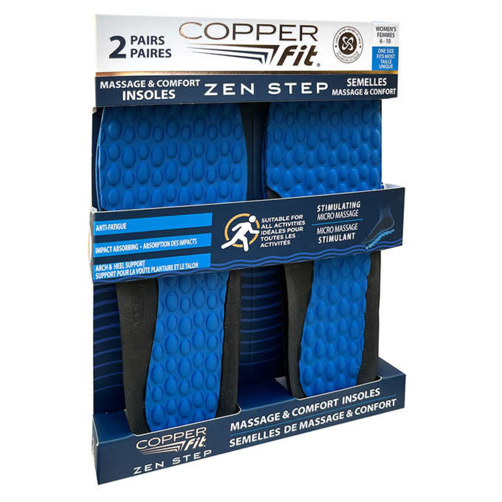 Copper Fit - Zen Step Insoles - 2pk - SALE -
