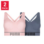 Puma - Ladies Sports Bra Conv. Back /Recy Yarn - 2pk -