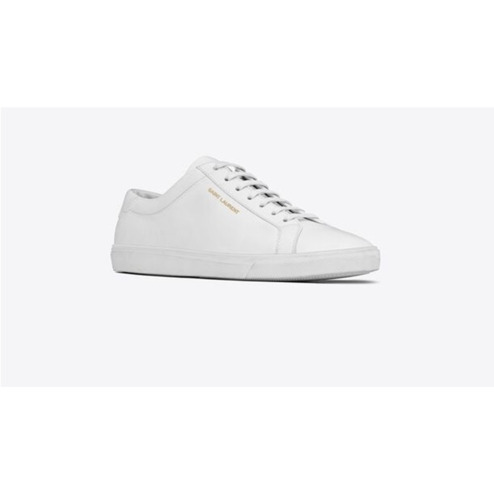 Saint Lauren Andy Sneakers In Leather (35.5cms)