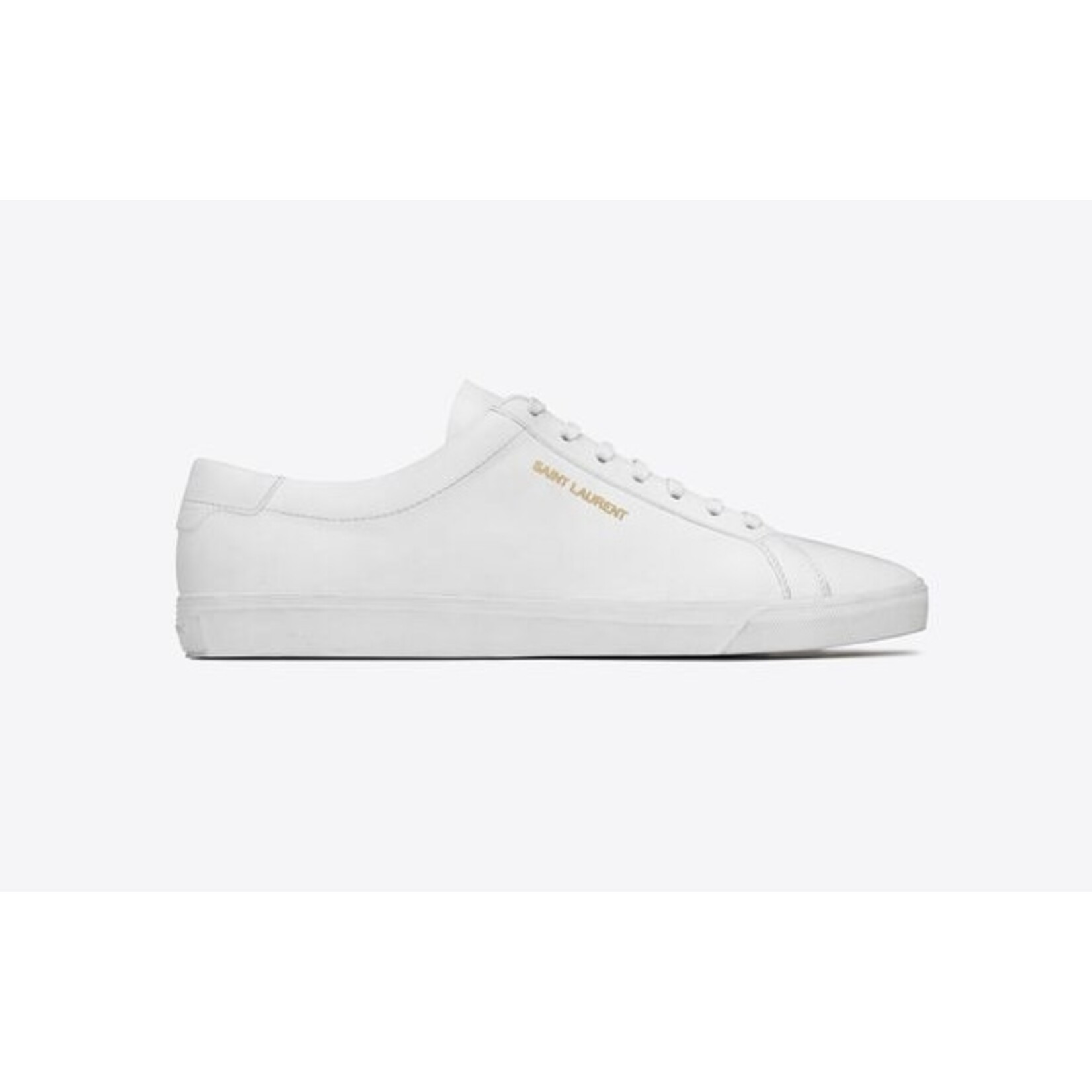 Saint Lauren Andy Sneakers In Leather (35.5cms)