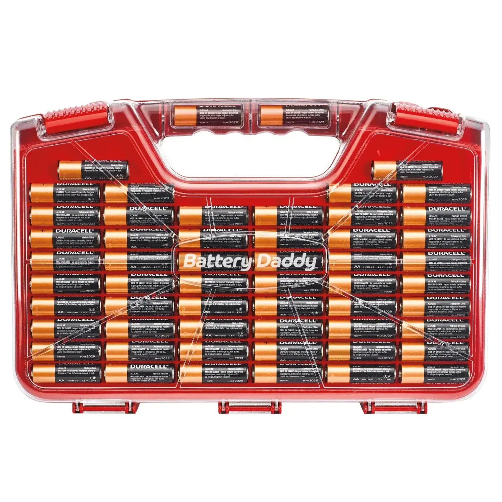 Ontel Battery Daddy 180 Battery Organizer and Storage Case with Tester