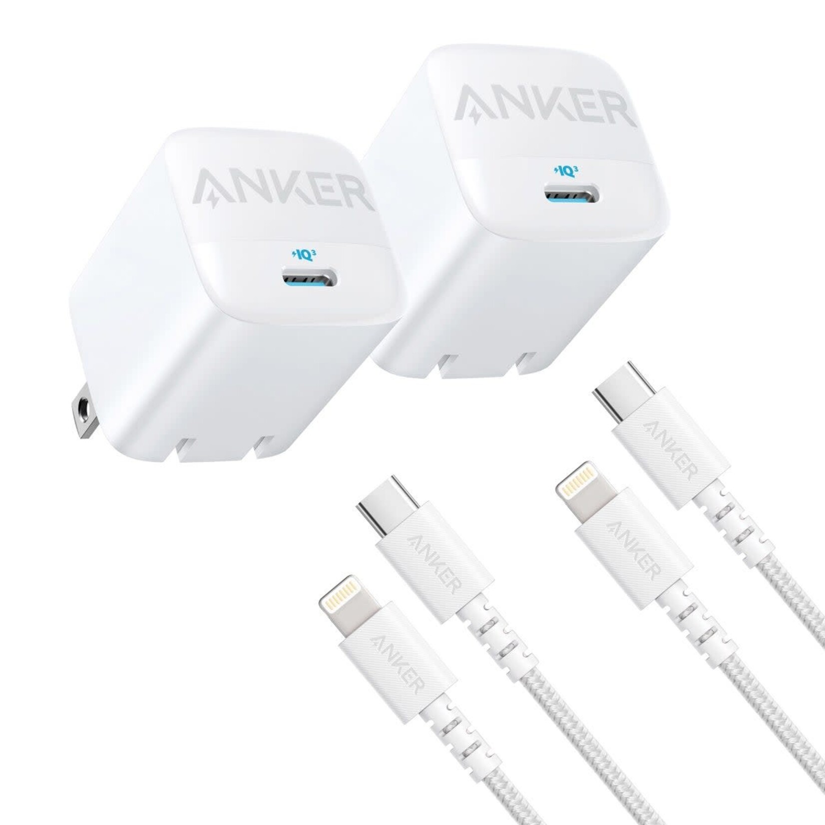 Anker Fast Charging Kit -Cable & Block -2pk