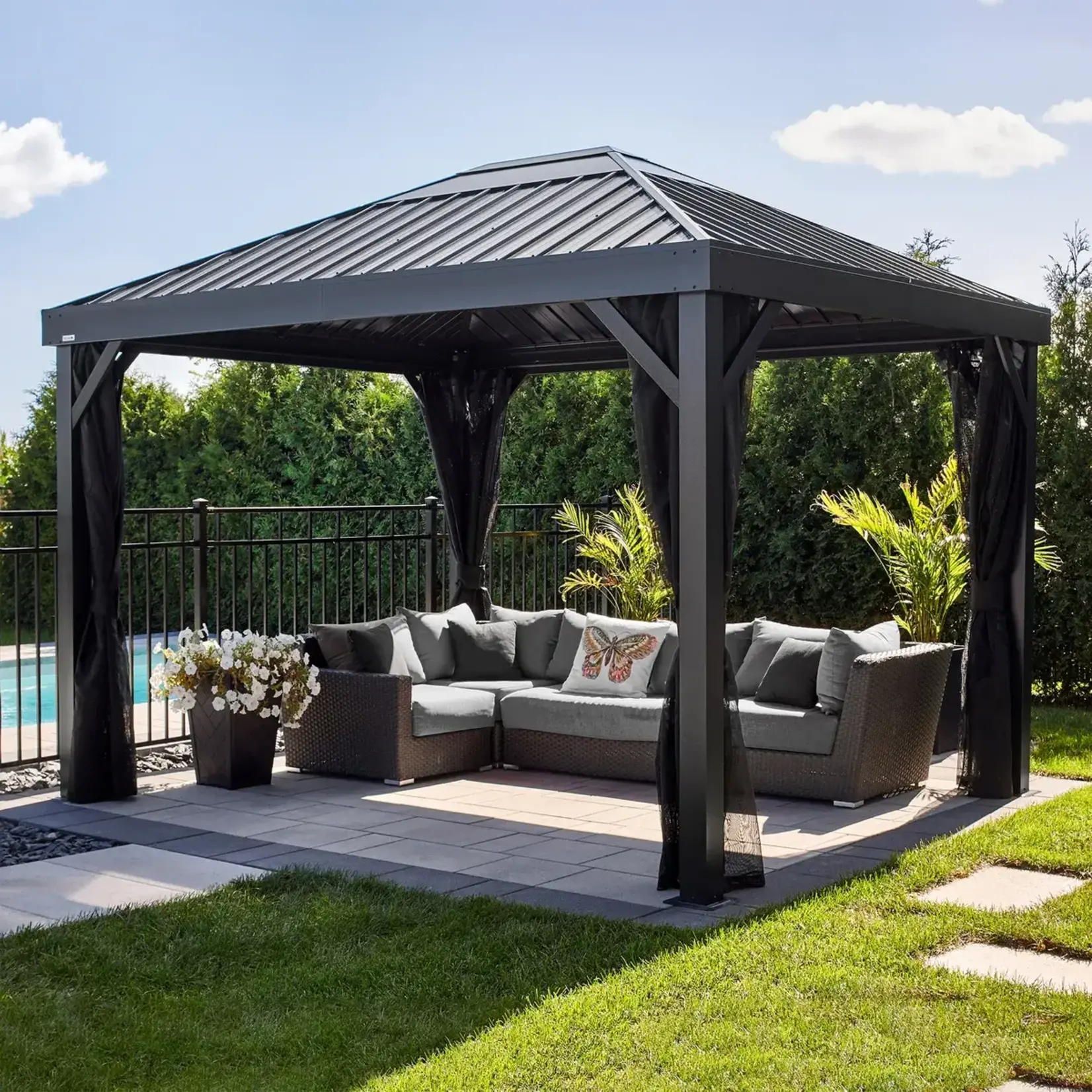 Sojag Kiruna Gazebo, 10 ft. × 12 ft.