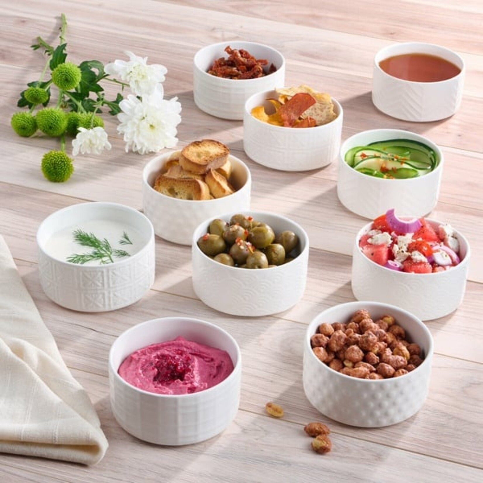 Trudeau - Set of Porcelain Bowls, 10-piece