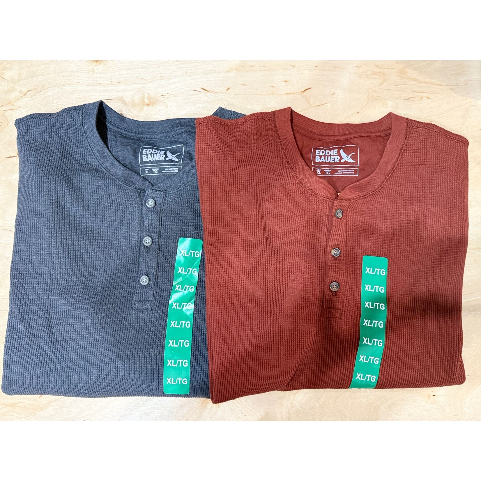 Eddie Bauer - Mens L/S Thermal Henley Shirt -