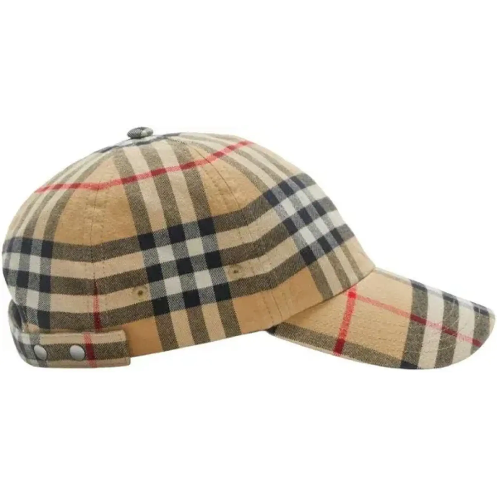 Burberry - Unisex Check Cotton Baseball Cap -