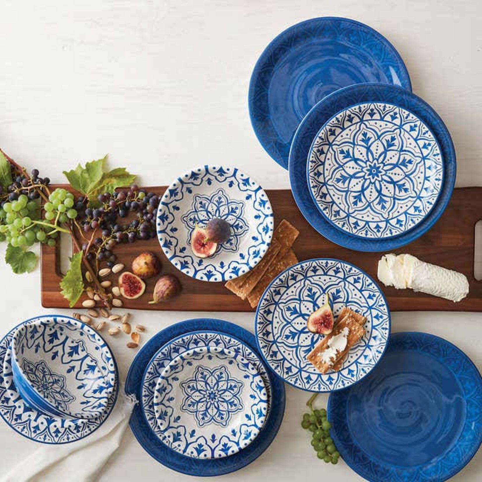 Pandex Melamine Dinnerware Set, 12-piece