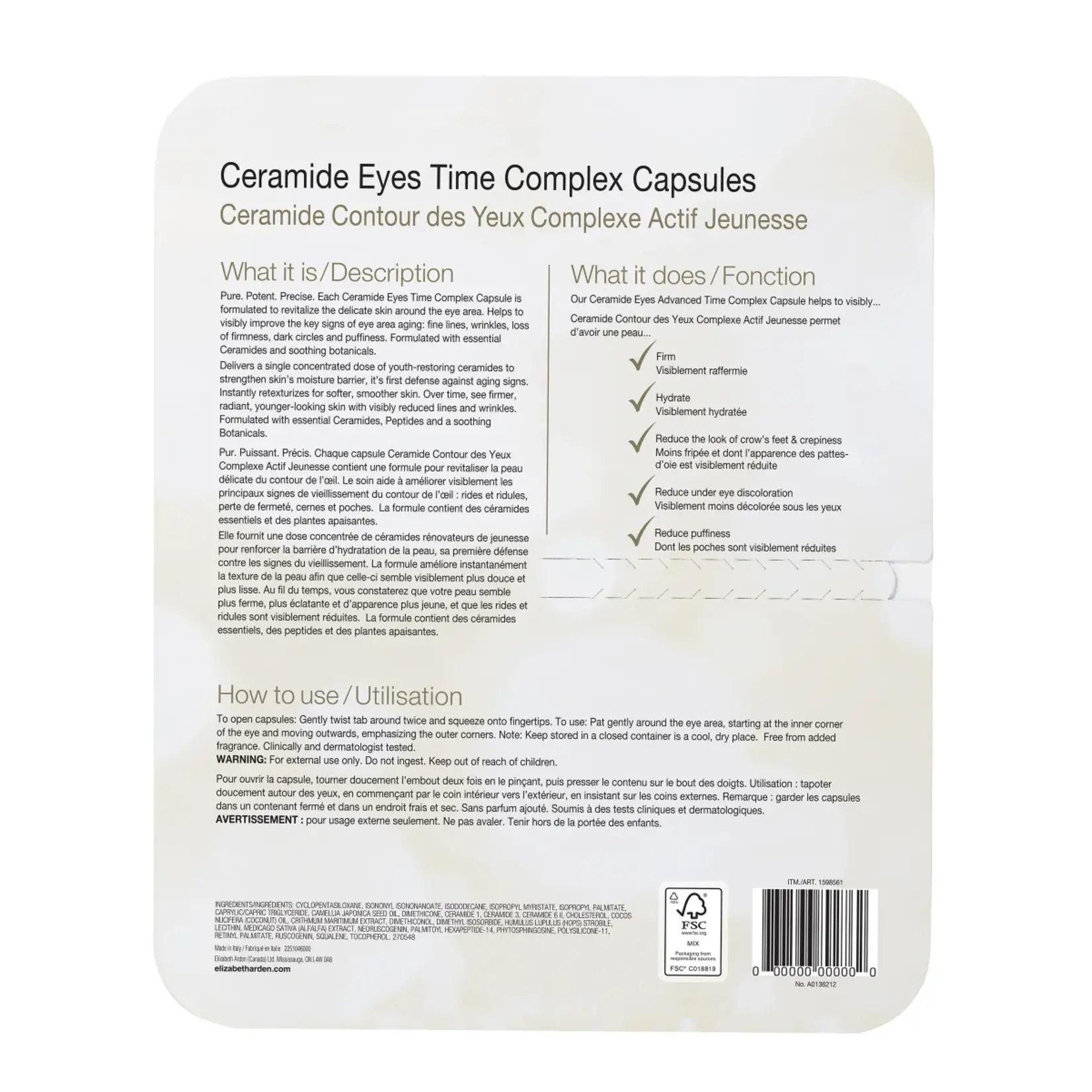 Elizbeth Arden Give eyes a Younger Brighter Look 2 x 60 Pieces