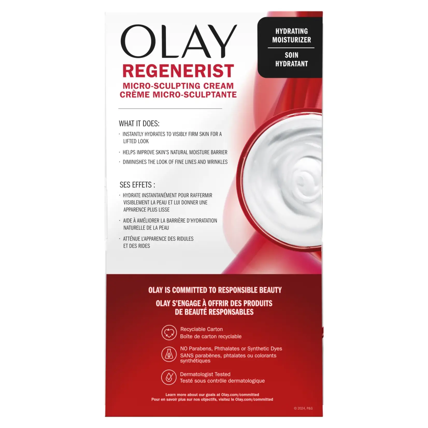 Olay Regenerist Micro-Sculpting Cream, Face Moisturizer, 2 x 50 mL