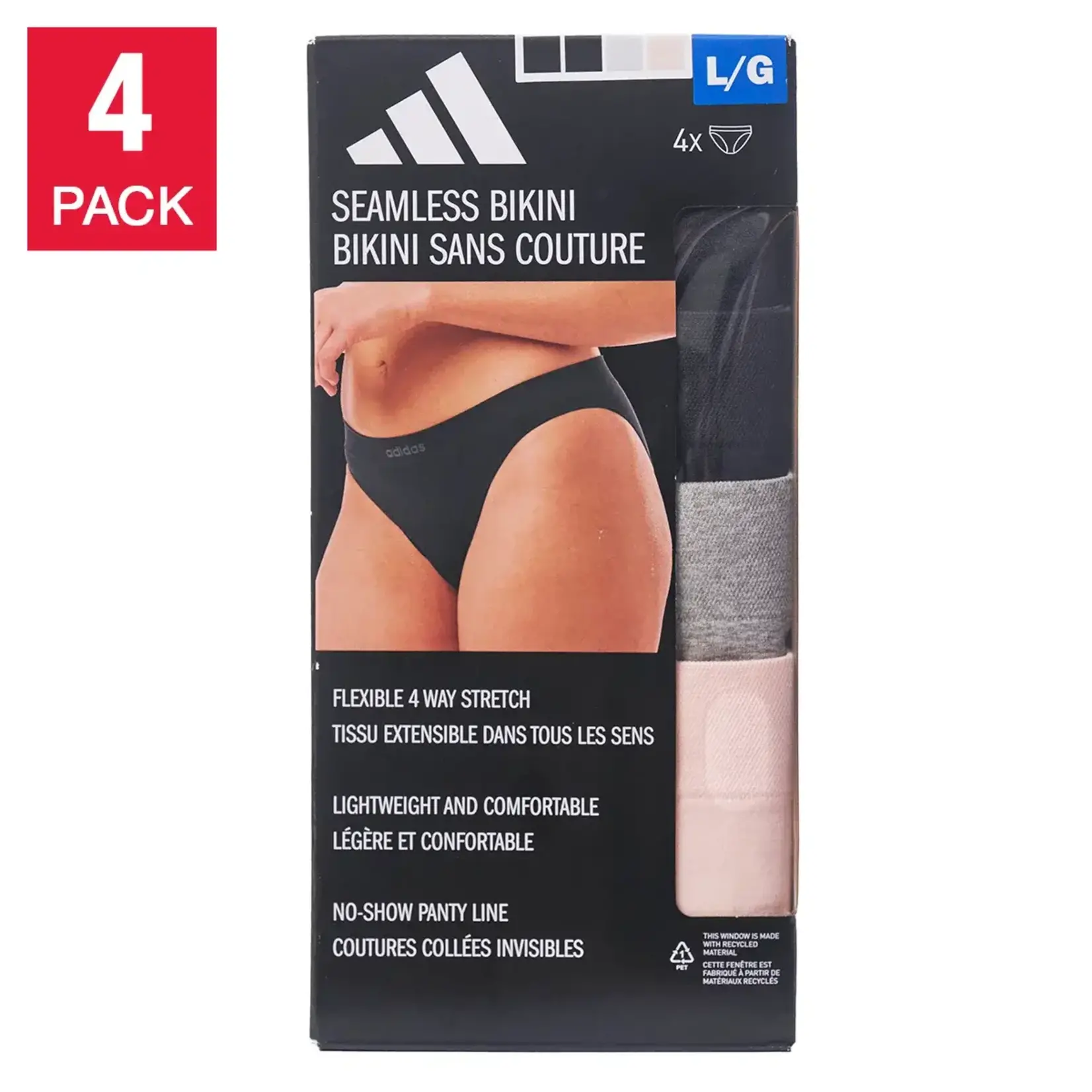Adidas - Ladies Seamless Bikini Brief - 4pk -