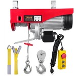 VEVOR VEVOR Electric Hoist, 880 lbs Lifting Capacity, 850W 110V Electric Steel Wire Winch with 14ft Wired Remote Control, 40ft Single Cable Lifting Height & Pure Copper Motor, for Garage Warehouse Factory