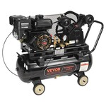 VEVOR VEVOR 7HP Gas Powered Air Compressor, 13.2 Gallon Horizontal Air Compressor Tank, 9CFM@115PSI Gas Driven Piston Pump Air Compressed System with 115PSI Max Pressure for Construction Sites Workshop