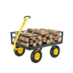 VEVOR VEVOR Steel Garden Cart 1200lb Capacity Heavy Duty Yard Wagon Cart 13in Tires