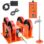 VEVOR VEVOR 110V Turning Rolls Linkage Roller, 1000KG/2205LBS Loading Welding Turning Roll, 25-1400mm Diameter, 80-1600 mm/min Rotary Welding Positioner & Welding Torch Stand for Welding Equipment Support