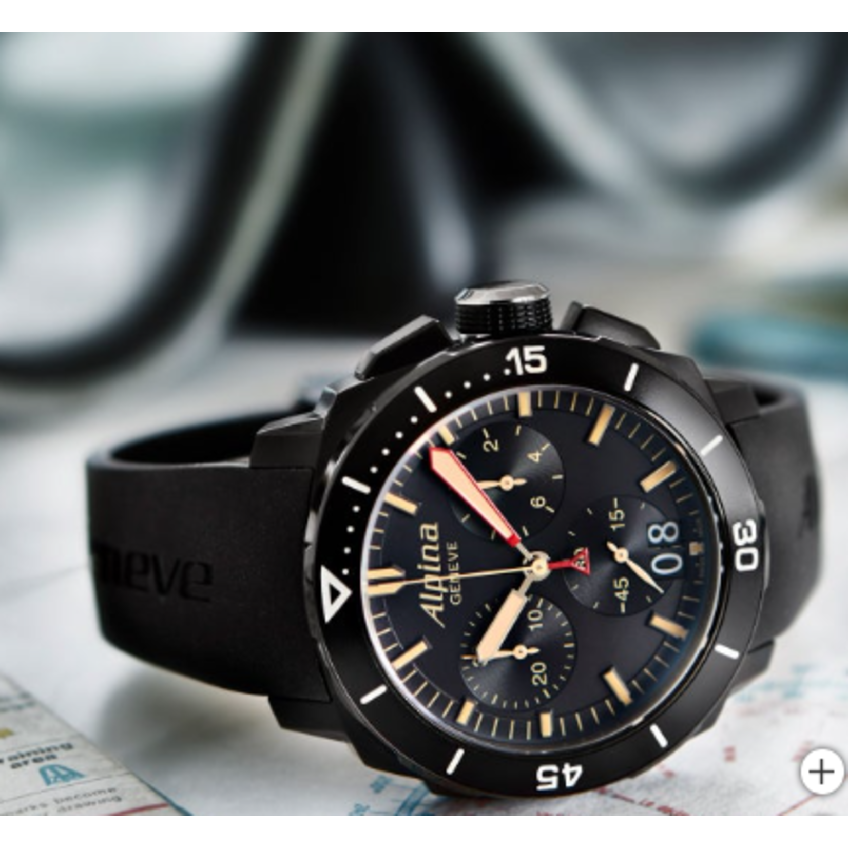 Alpina Seastrong Black Dial Men’s Watch