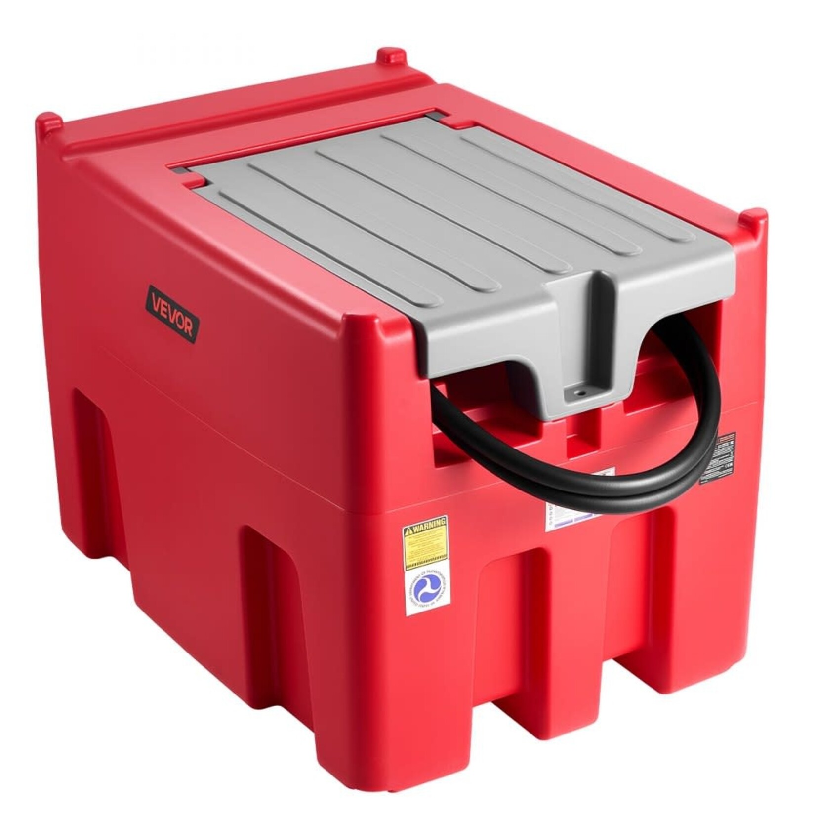 VEVOR Portable Diesel Fuel Tank 116 Gal Gasoline Tank 12V Transfer Pump 10GPM