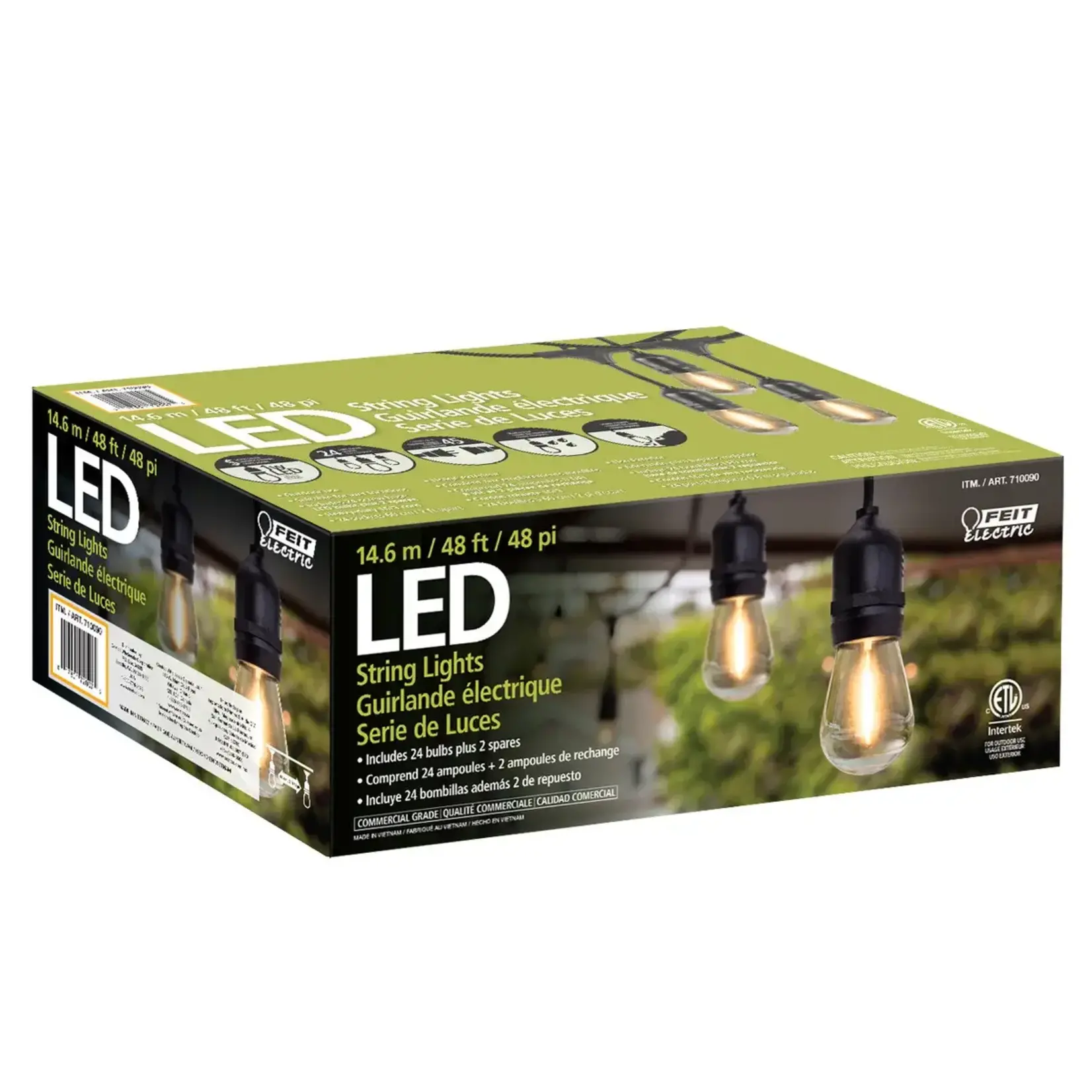 Feit - LED String Lights - 14.63 m (48 ft.)