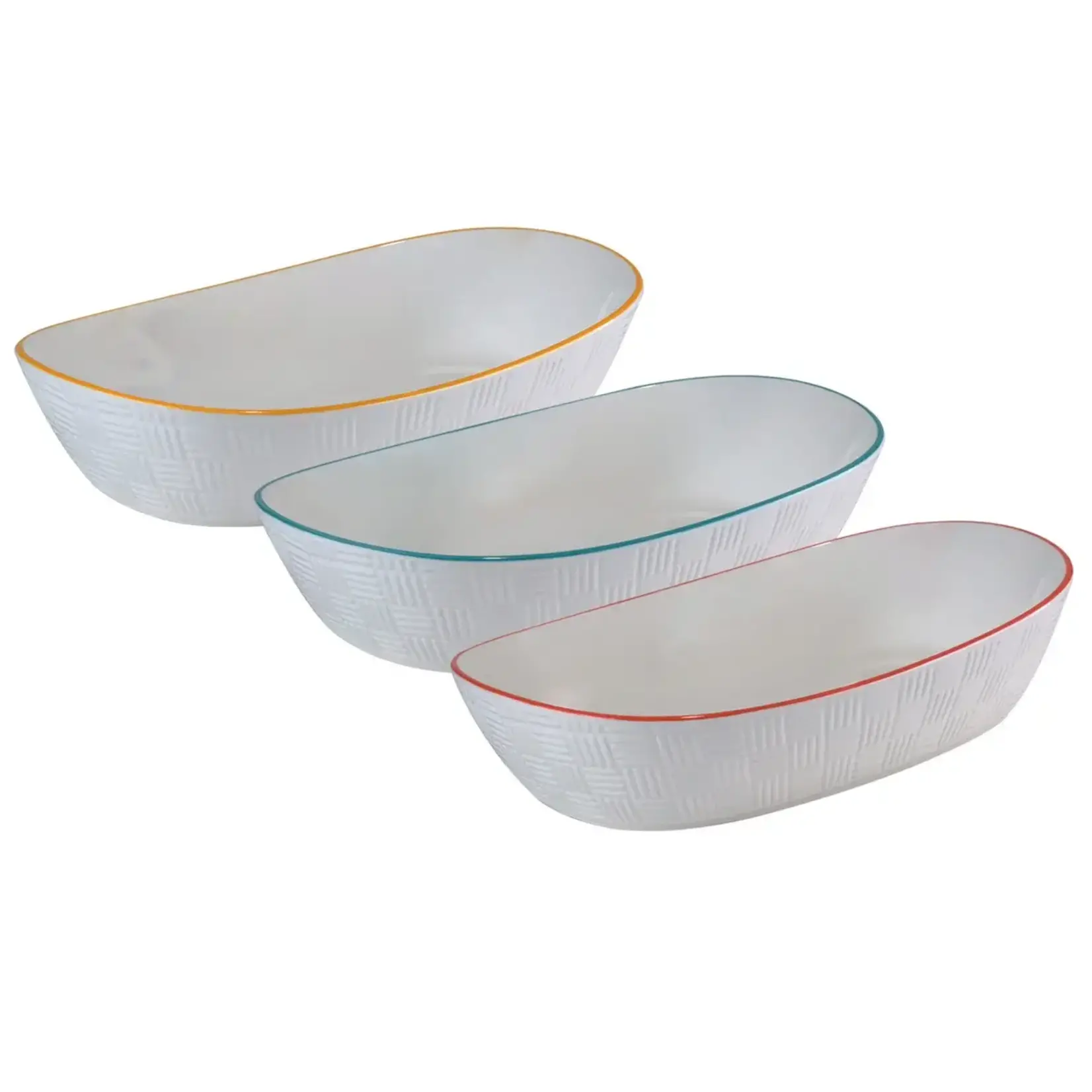 Certified Rectangular Serving Bowls, 3-pieces