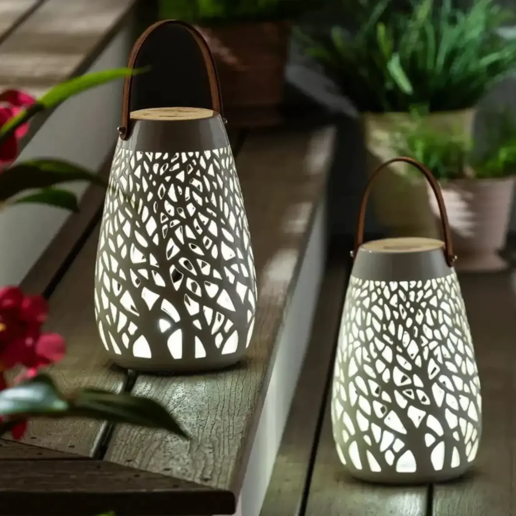 Evergreen Ceramic LED Lanterns