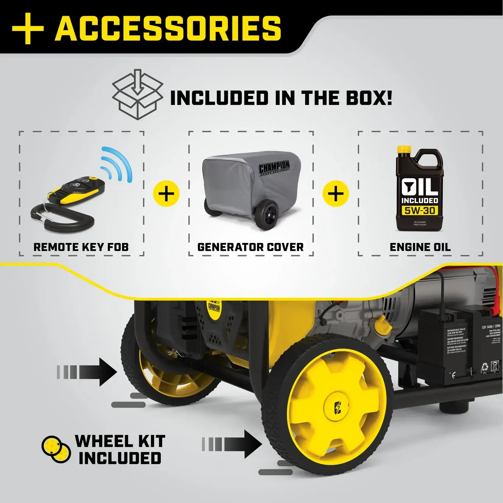 Champion - 11,250 W Portable Generator with Intelligauge and Electric Start