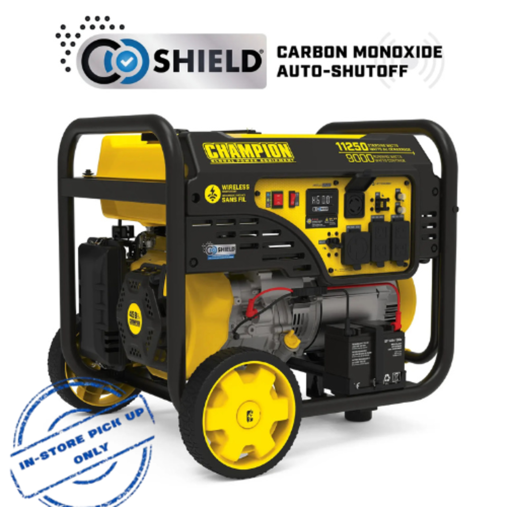 Champion - 11,250 W Portable Generator with Intelligauge and Electric Start