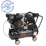 VEVOR VEVOR 7HP Gas Powered Air Compressor, 13.2 Gallon Horizontal Air Compressor Tank, 9CFM@115PSI Gas Driven Piston Pump Air Compressed System with 115PSI Max Pressure for Construction Sites Workshop