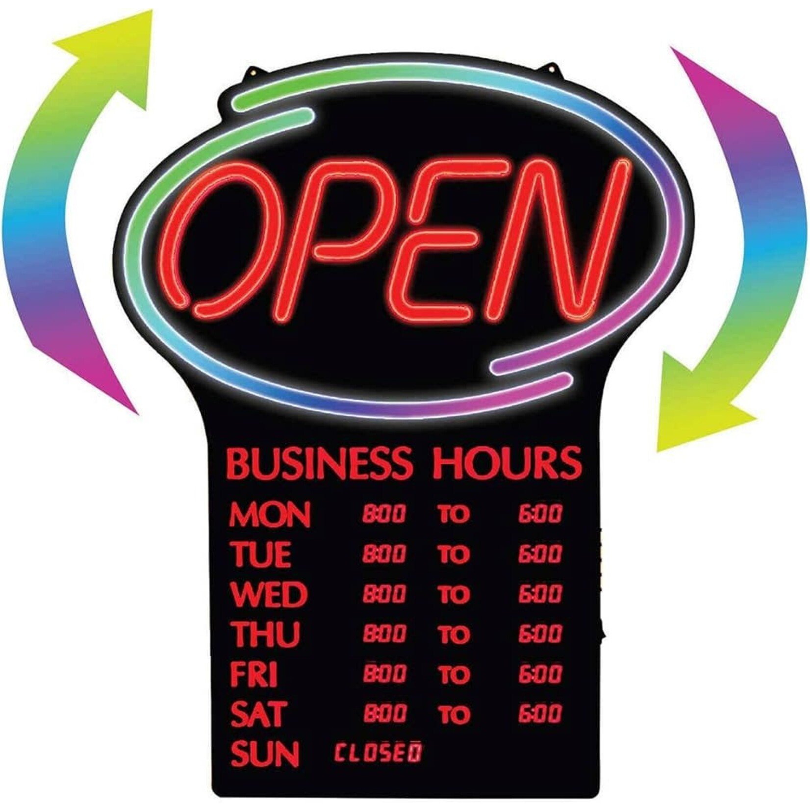 NEWON LED “OPEN” Sign - English Only
