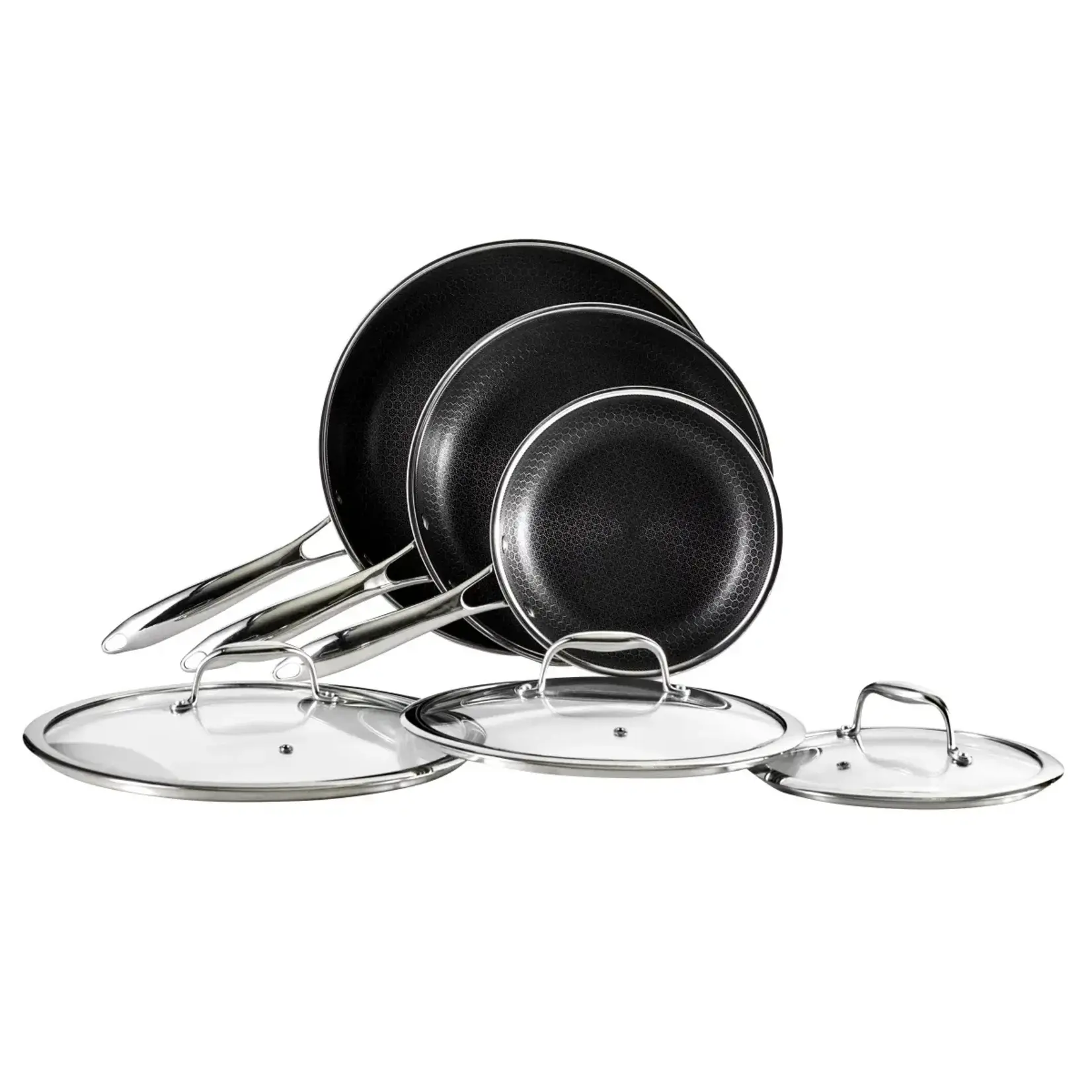USED - Hexclad Cookware Set, 7-piece