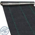 VEVOR 6FTx300FT Premium Weed Barrier Fabric Heavy Duty 3.2OZ, Woven Weed Control Fabric, High Permeability Good for Flower Bed, Geotextile Fabric for Underlayment, Polyethylene Ground Cover