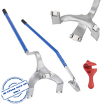 VEVOR Tire Mount Demount Tool, 22.5-24.5 inch Manual Steel Tire Changer Mount Demount Removal Tool, with Extra Bead Keeper, Tubeless Truck Bead Breaker, 3 PCS Tire Changing Tools,