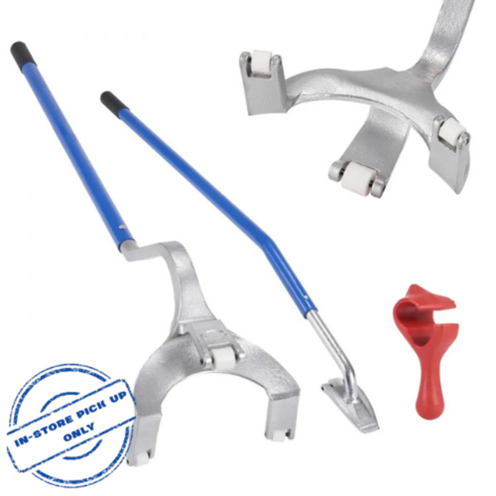 VEVOR Tire Mount Demount Tool, 22.5-24.5 inch Manual Steel Tire Changer Mount Demount Removal Tool, with Extra Bead Keeper, Tubeless Truck Bead Breaker, 3 PCS Tire Changing Tools,