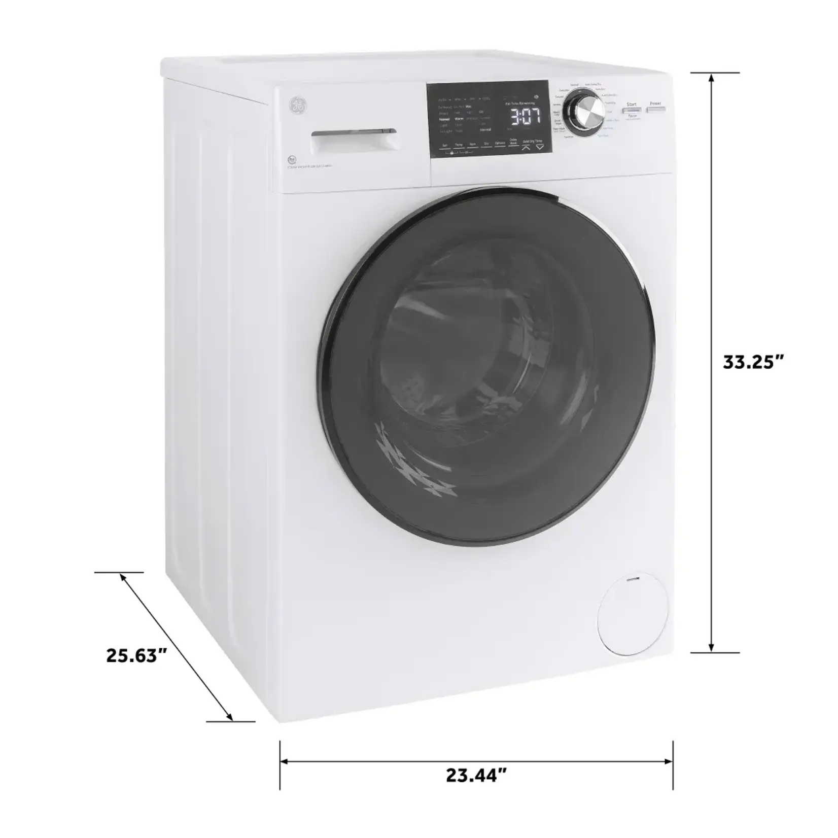 GE 2.4 cu. ft. High-Efficiency Ventless ELECTRIC All-in-One Washer Dryer
