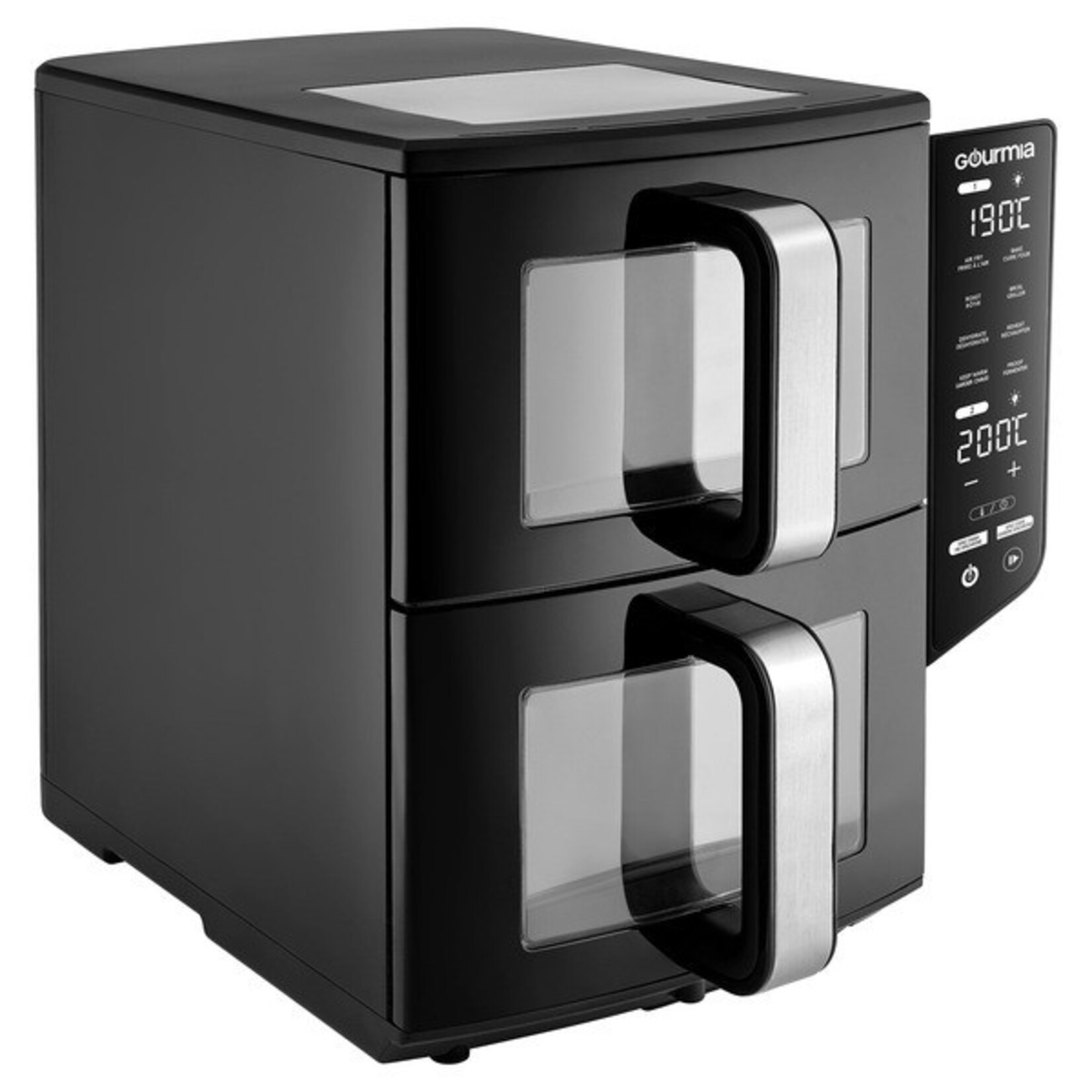 Gourmia 4 Dish Dual Basket Air Fryer with Sync Finish & Sync Cook, 10.4 L (11 qt.)