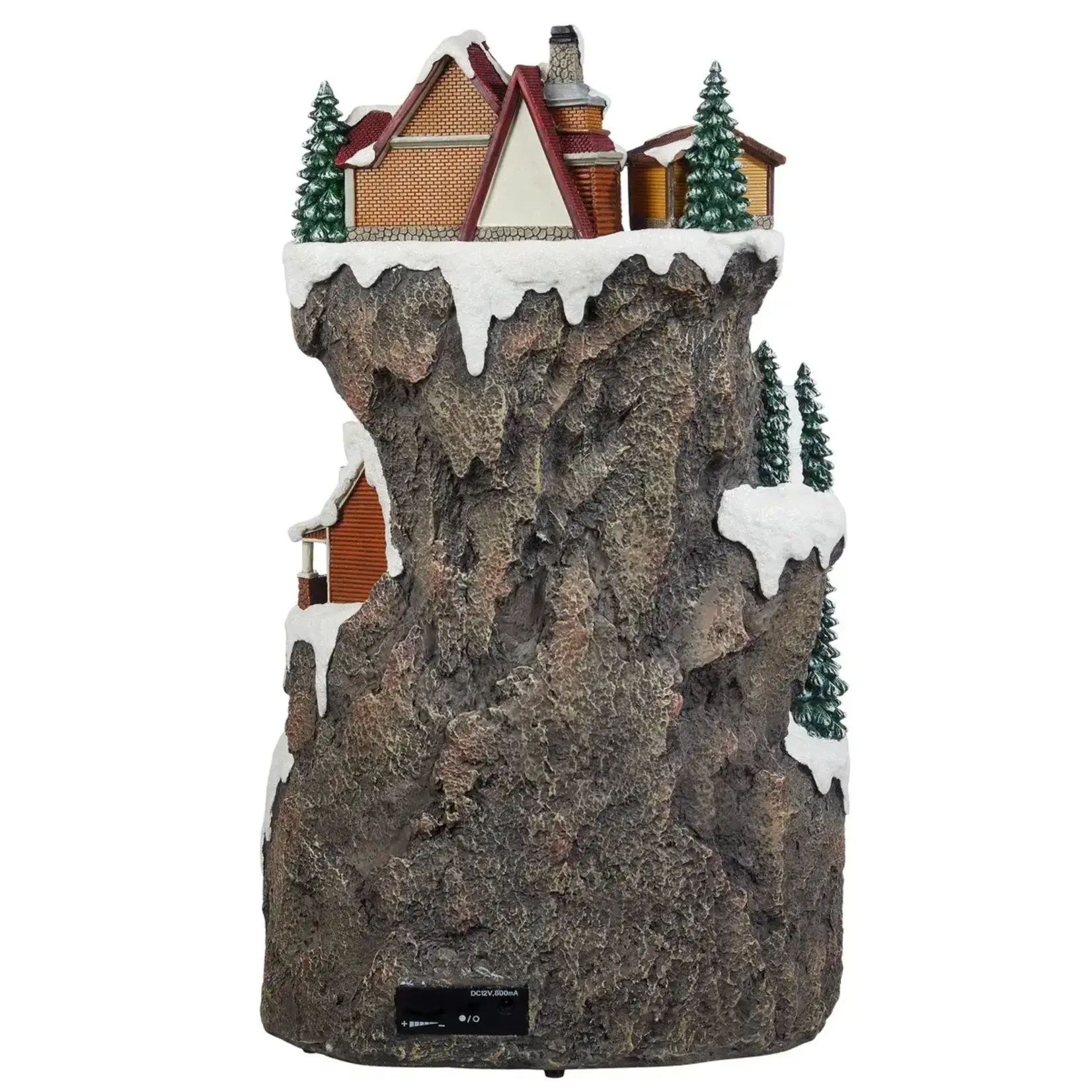 Animated Ski Mountain with Lights and Music - 20x12.2x12.9in