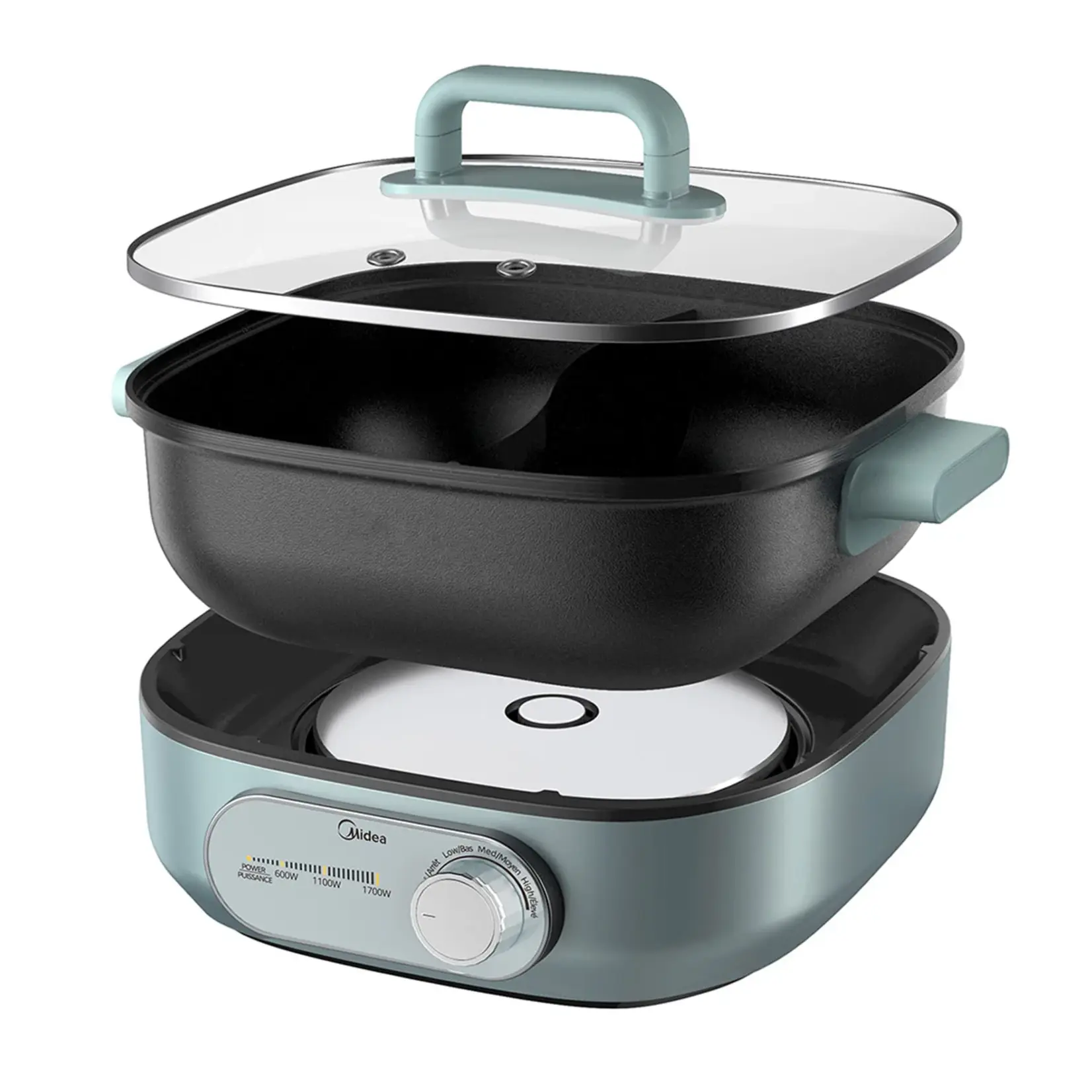 Midea Dual Zone Hot Pot 6.3qt (6L)