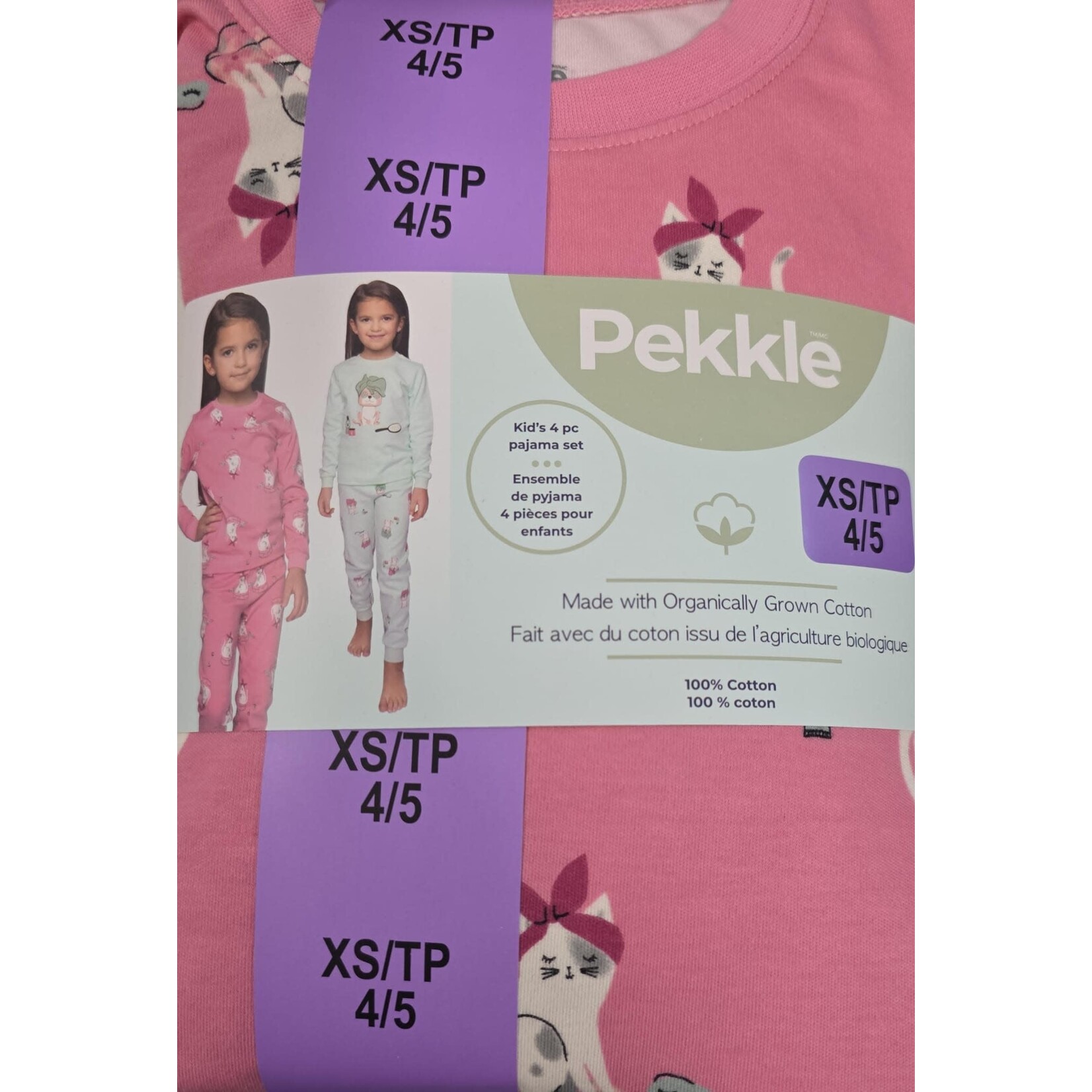 Pekkle - Kids 4pc L/S Organic Pyjama Set -