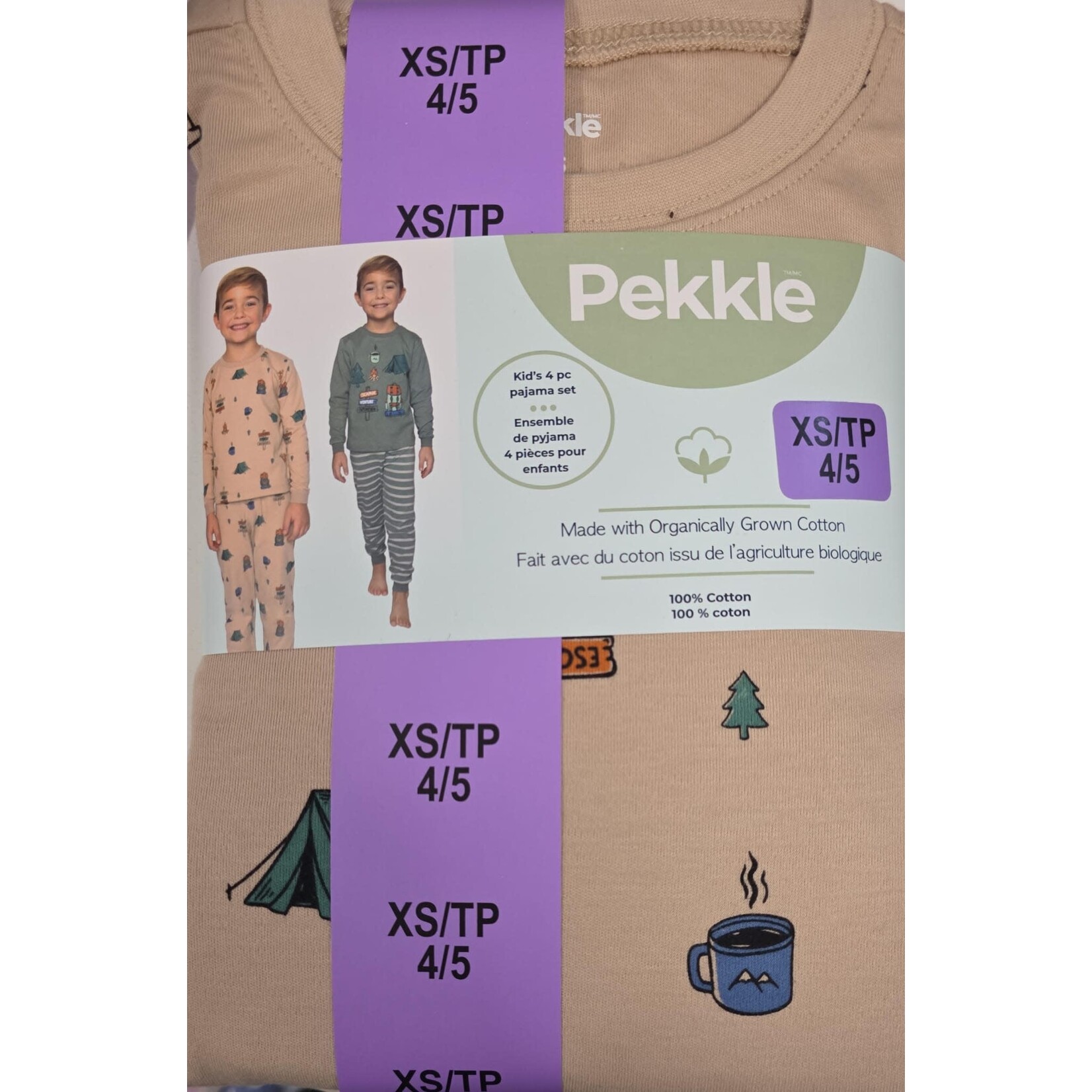 Pekkle - Kids 4pc L/S Organic Pyjama Set -