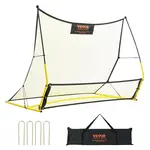 VEVOR Soccer Trainer, 2-IN-1 Portable Soccer Rebounder Net, 71"x40"